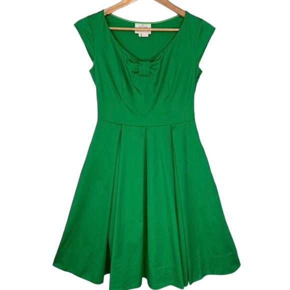 Kate Spade Dress Kelly Green Pockets Cap Sleeves Size 2 - Picture 1 of 10